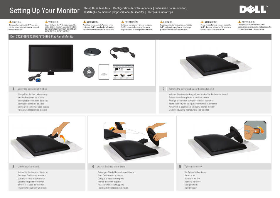 Dell ST2310B Monitor User Manual | 2 pages