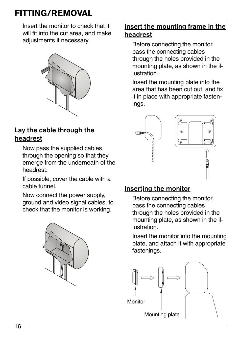 Fitting/removal | Blaupunkt 7" IVMS-7001 User Manual | Page 6 / 11