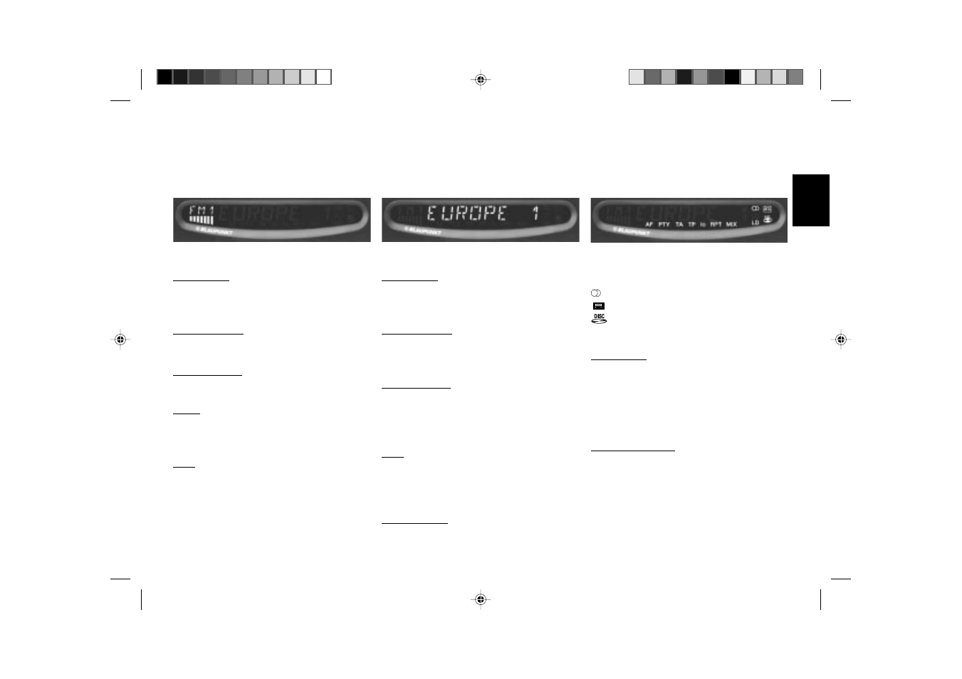 Display | Blaupunkt FREIBURG RCM 148 User Manual | Page 3 / 23