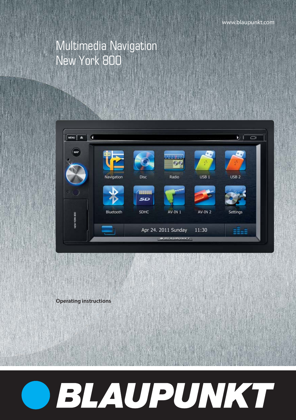 Blaupunkt NEW YORK 800 User Manual | 24 pages