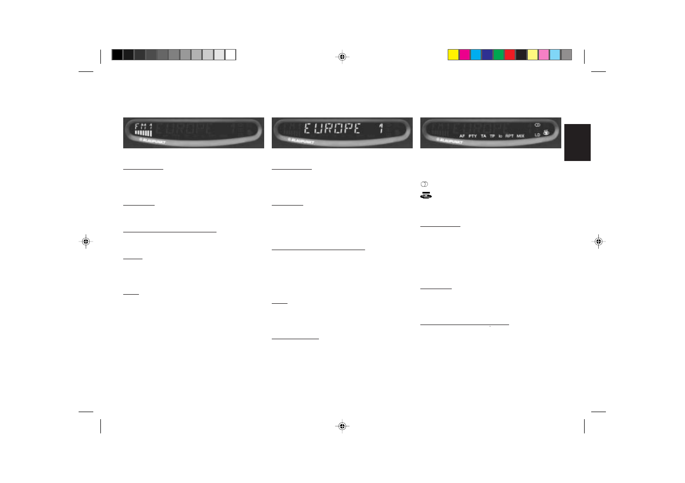 Display | Blaupunkt ACAPULCO RDM 169 User Manual | Page 3 / 30