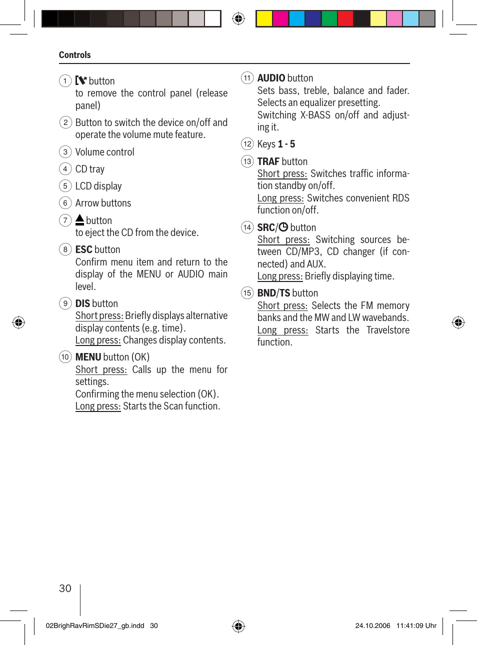 Blaupunkt BRIGHTON MP27 User Manual | Page 3 / 30