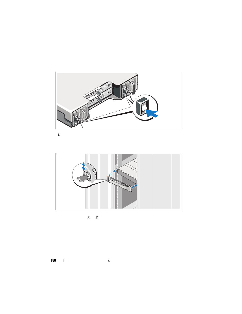Çerçevenin takılması | Dell POWERVAULT MD3620I User Manual | Page 190 / 222