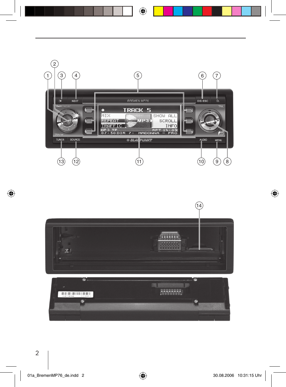 Blaupunkt BREMEN MP76 User Manual | Page 2 / 55