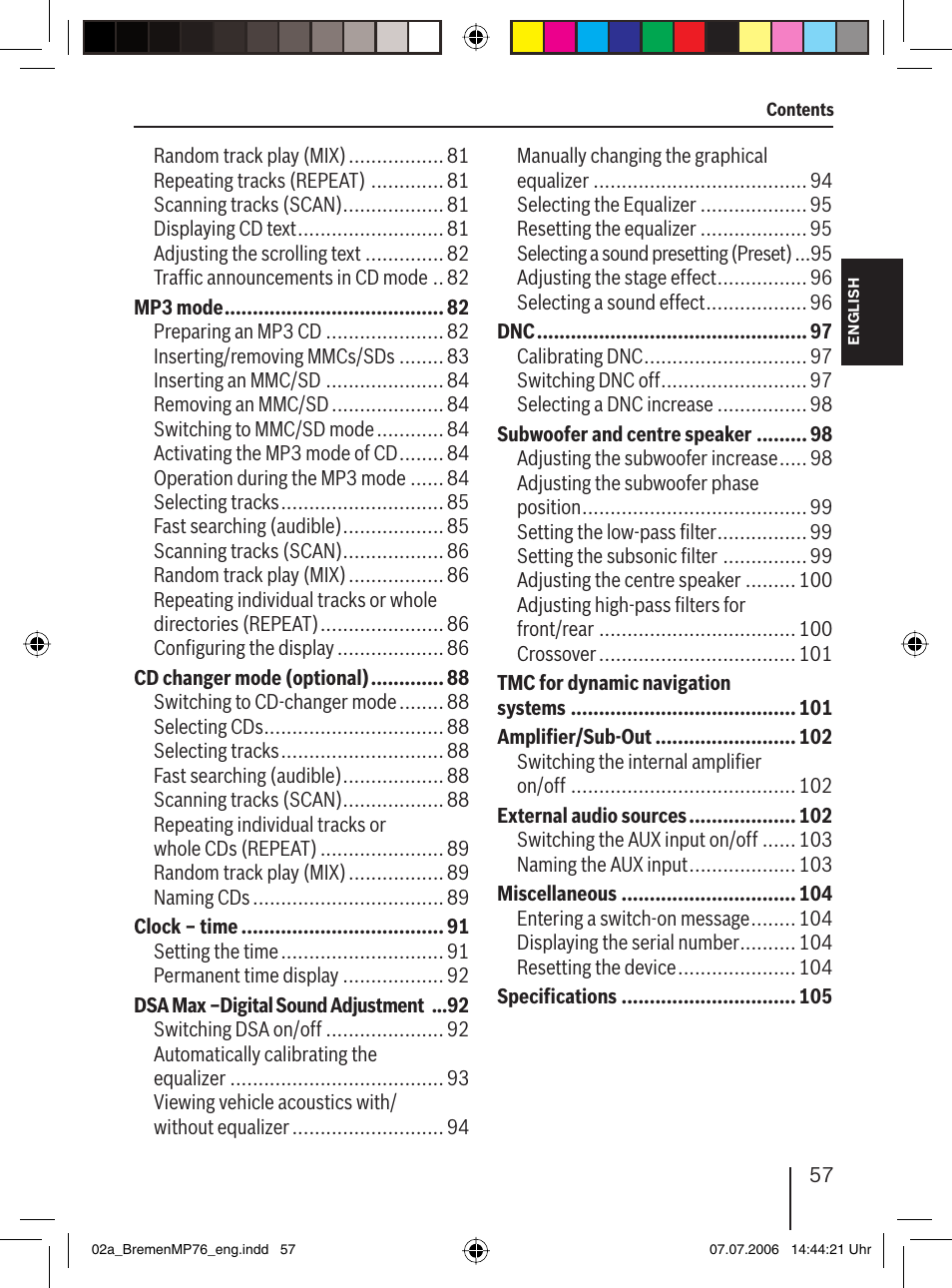 Blaupunkt BREMEN MP76 User Manual | Page 5 / 55