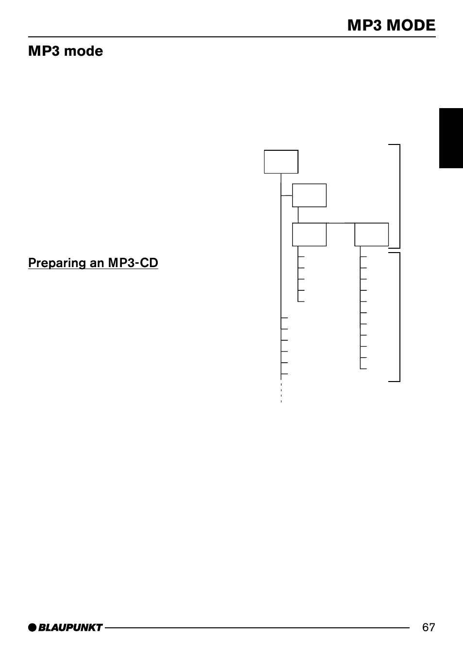 Mp3 mode, Preparing an mp3-cd | Blaupunkt Acapulco MP54 User Manual | Page 24 / 45