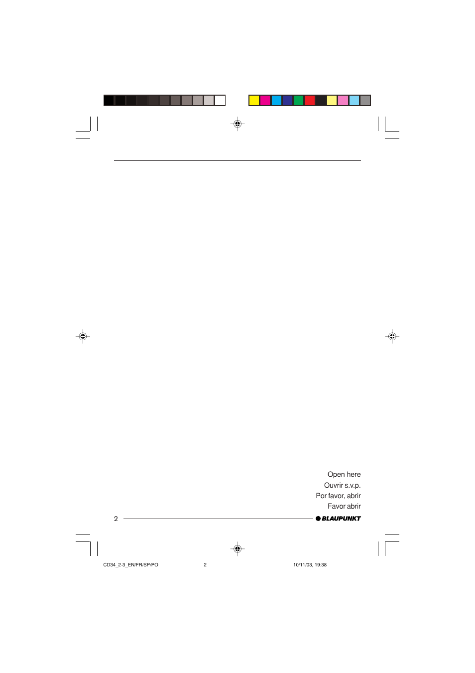 Blaupunkt Atlanta CD34 User Manual | Page 2 / 84