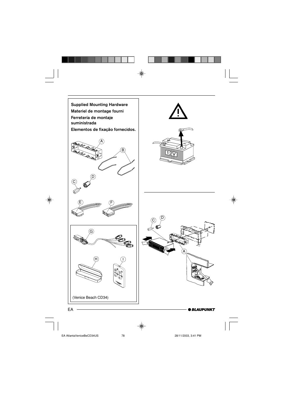 Blaupunkt Atlanta CD34 User Manual | Page 80 / 84