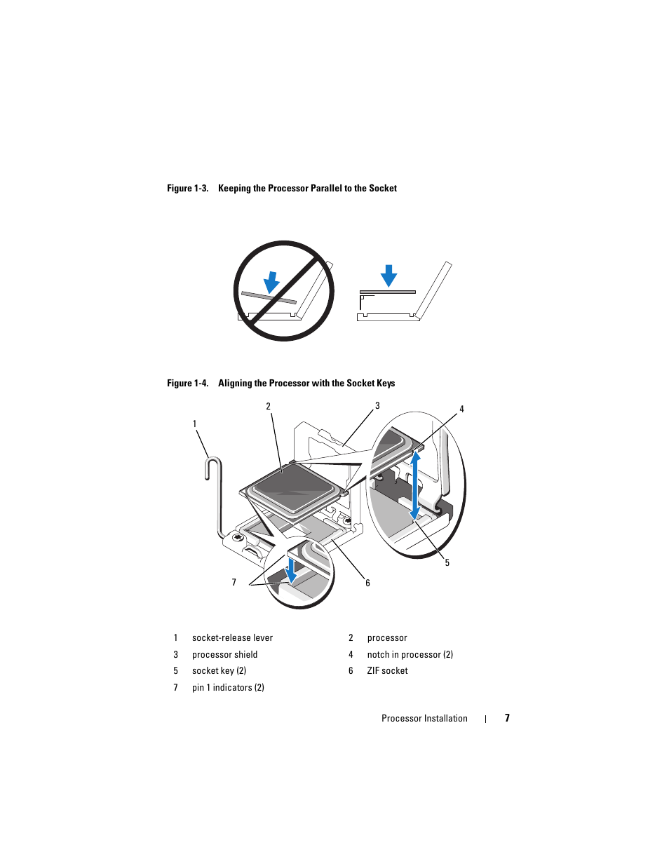 See figure 1-4, Figure 1-3 and figure 1-4, Figure 1-4 | Dell PowerEdge M710HD User Manual | Page 7 / 70