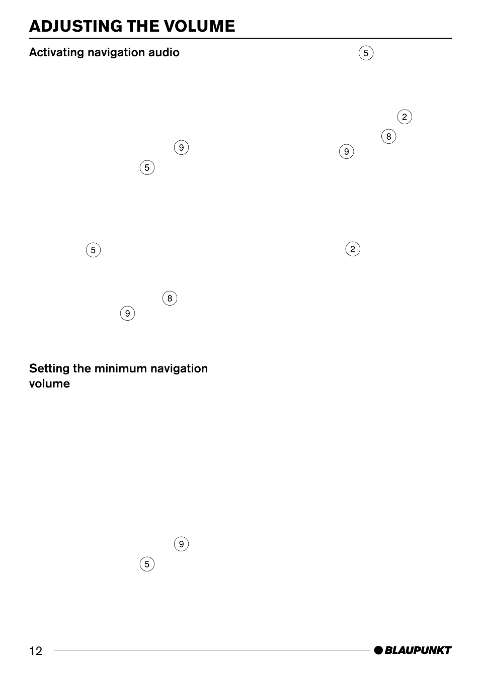 Adjusting the volume | Blaupunkt BREMEN MP74 US User Manual | Page 12 / 50