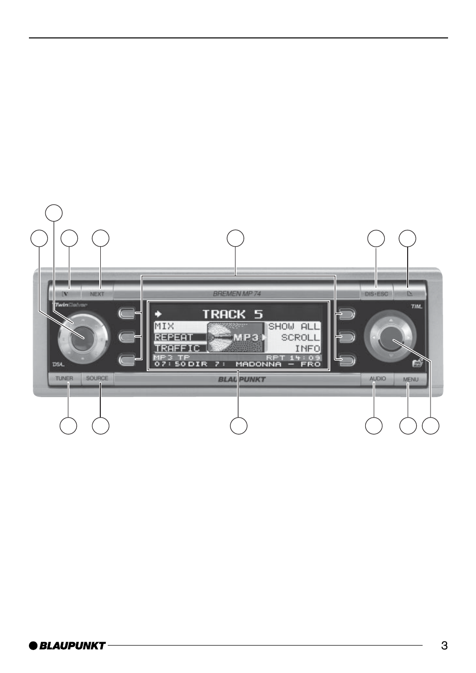 Blaupunkt BREMEN MP74 US User Manual | Page 3 / 50