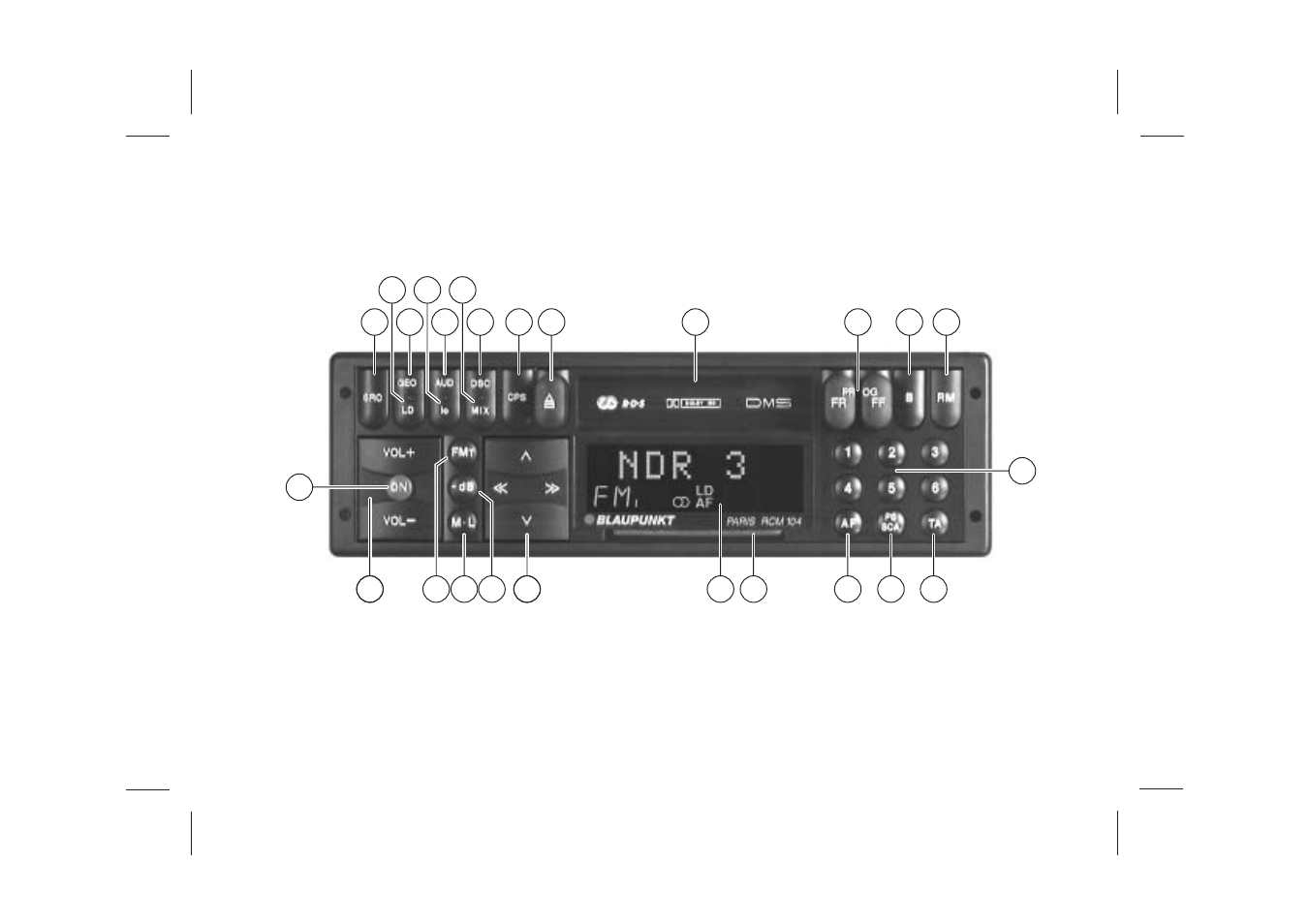 Blaupunkt PARIS RCM 104 User Manual | Page 2 / 20