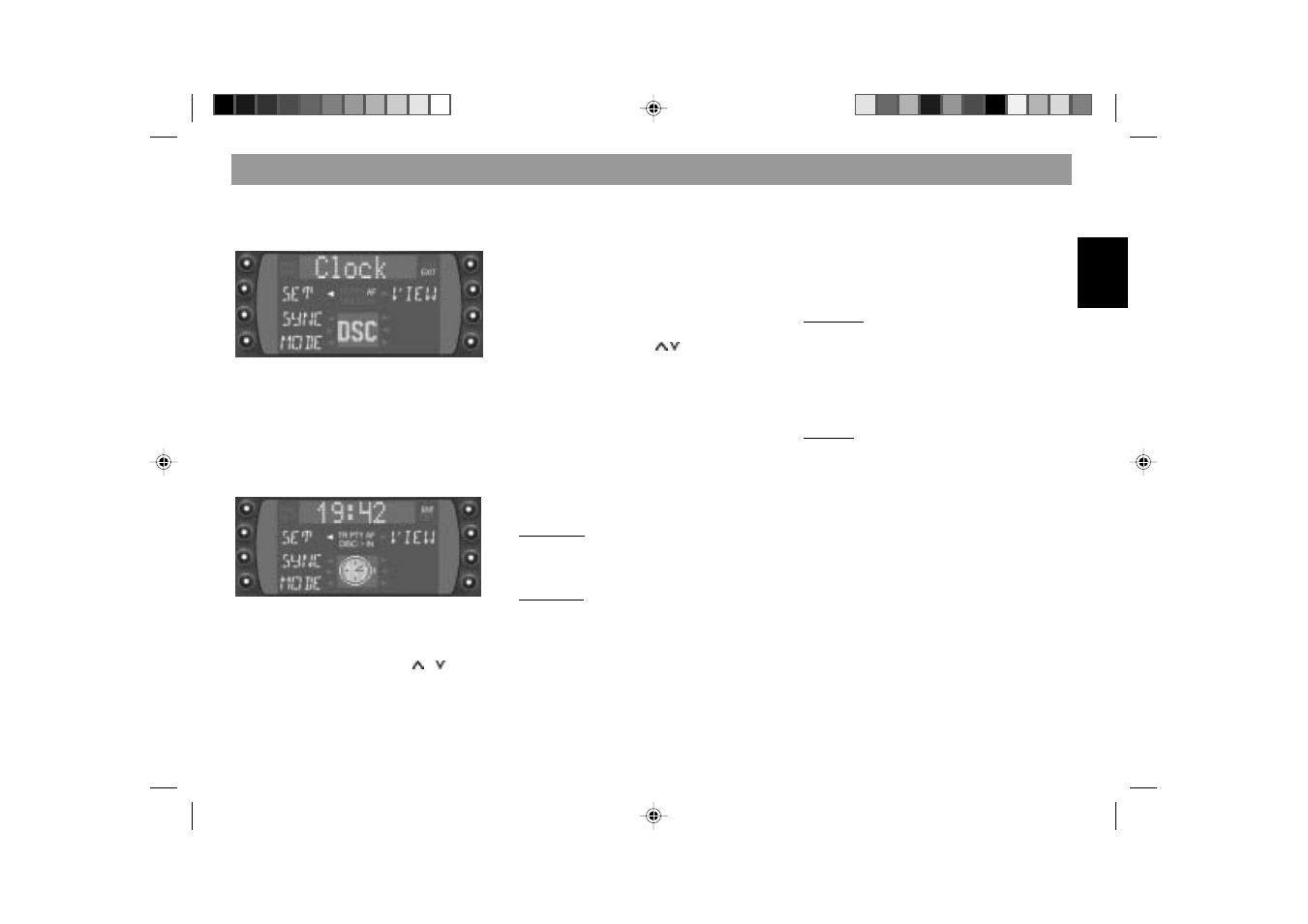 Dsc programming | Blaupunkt SAN FRANCISCO RDM 169 User Manual | Page 40 / 45