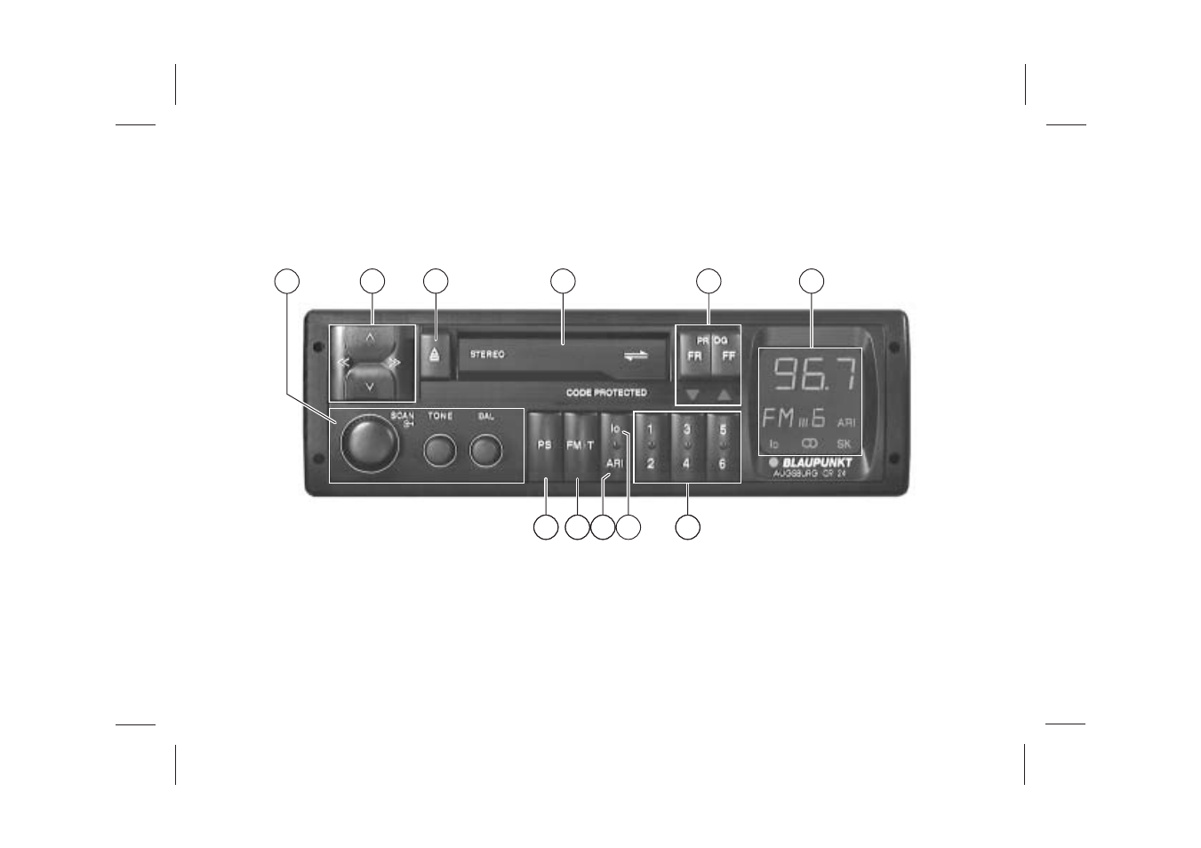 Blaupunkt AUGSBURG CR 24 User Manual | Page 2 / 13