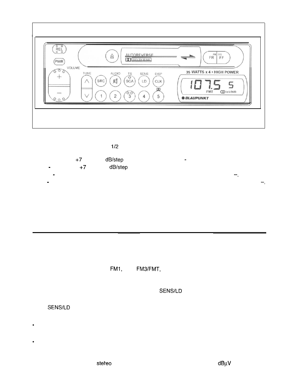 Radio operation | Blaupunkt CR148 User Manual | Page 14 / 17