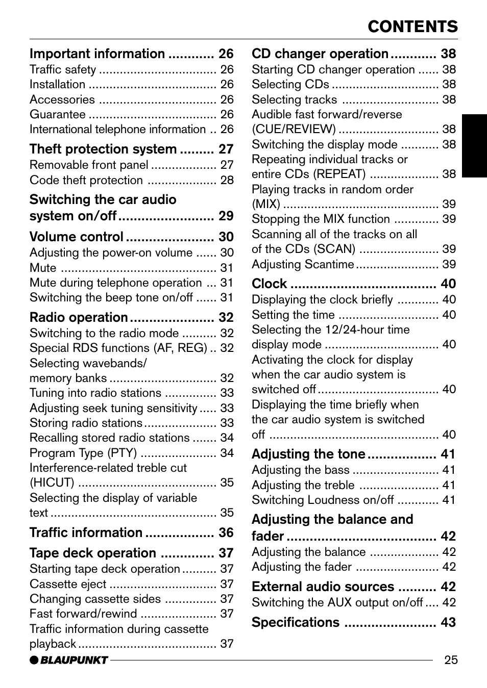 Blaupunkt BOSTONC30 User Manual | Page 5 / 24