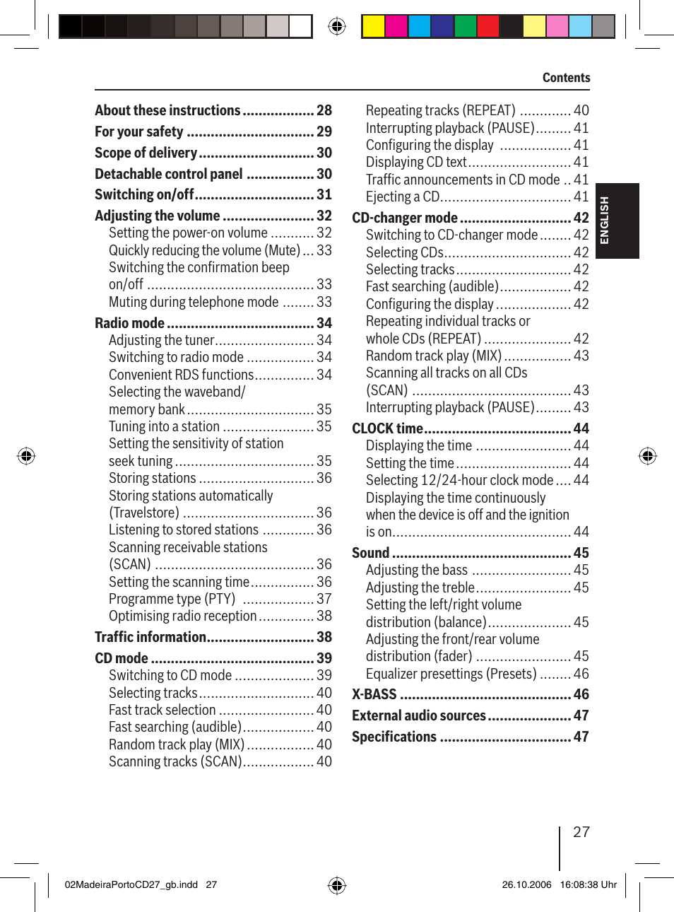Blaupunkt 7 647 482 310 User Manual | Page 4 / 26