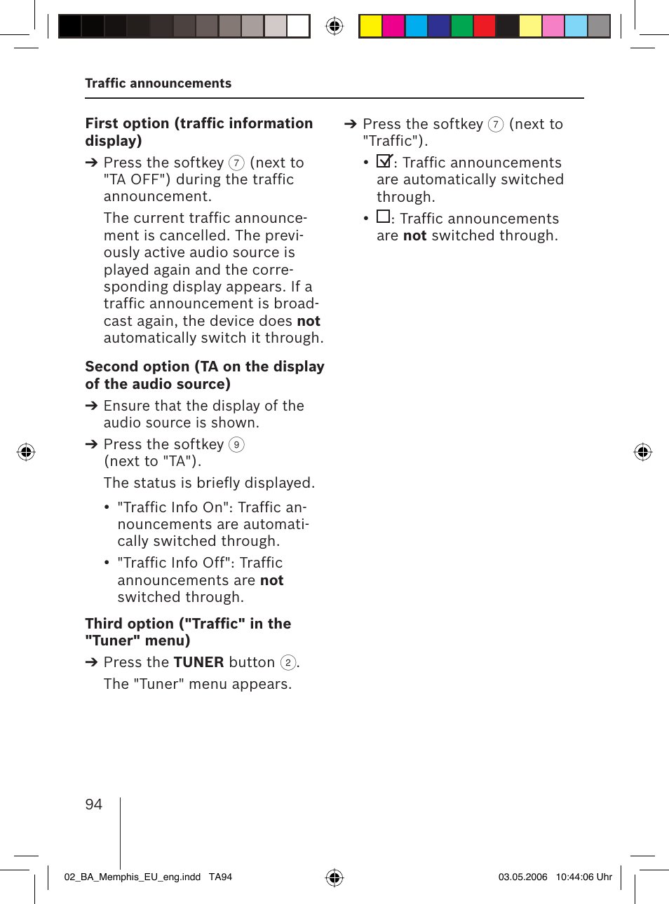 Blaupunkt MEMPHIS MP66 7 646 520 310 User Manual | Page 30 / 77
