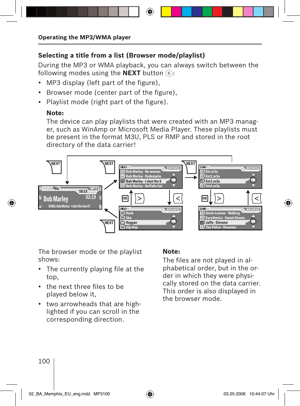 Bob marley | Blaupunkt MEMPHIS MP66 7 646 520 310 User Manual | Page 36 / 77