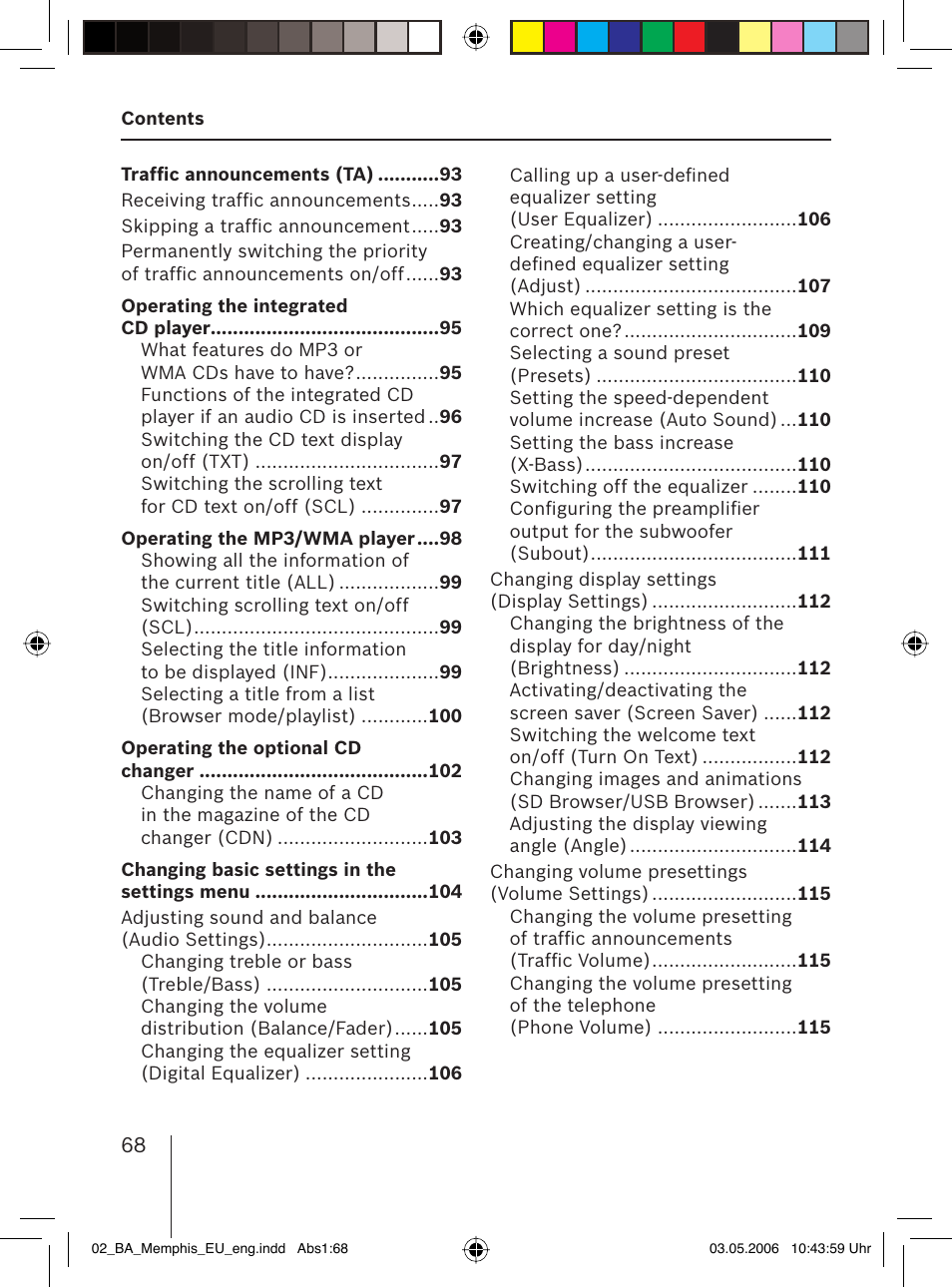 Blaupunkt MEMPHIS MP66 7 646 520 310 User Manual | Page 4 / 77