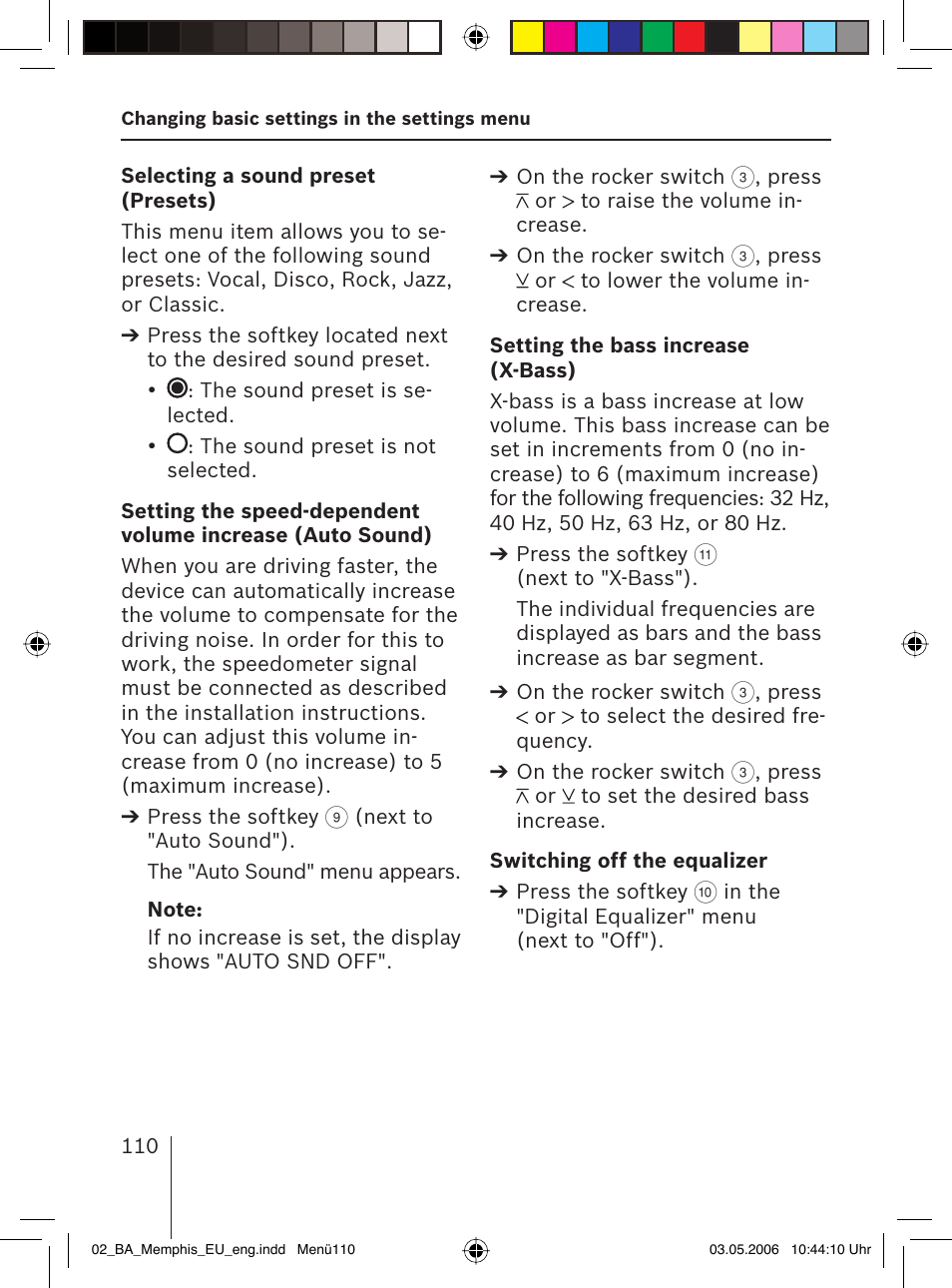 Blaupunkt MEMPHIS MP66 7 646 520 310 User Manual | Page 46 / 77