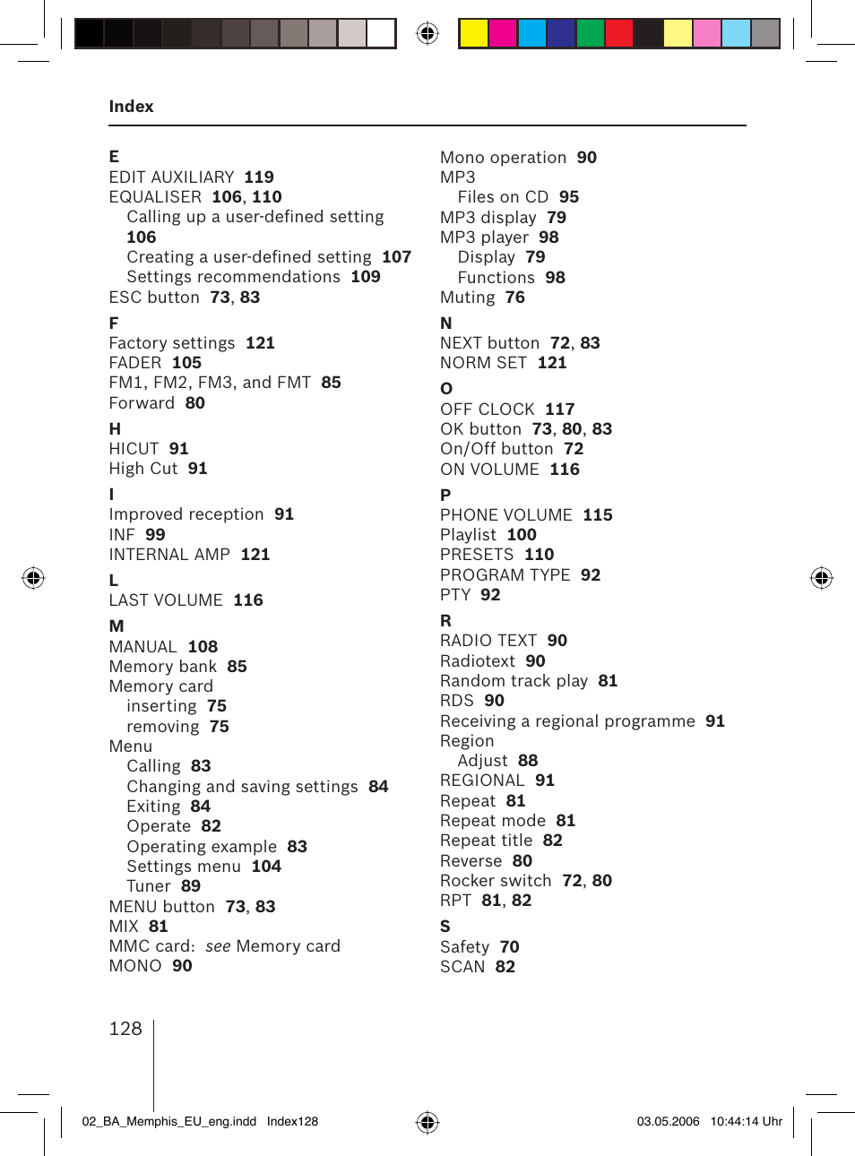 Blaupunkt MEMPHIS MP66 7 646 520 310 User Manual | Page 64 / 77