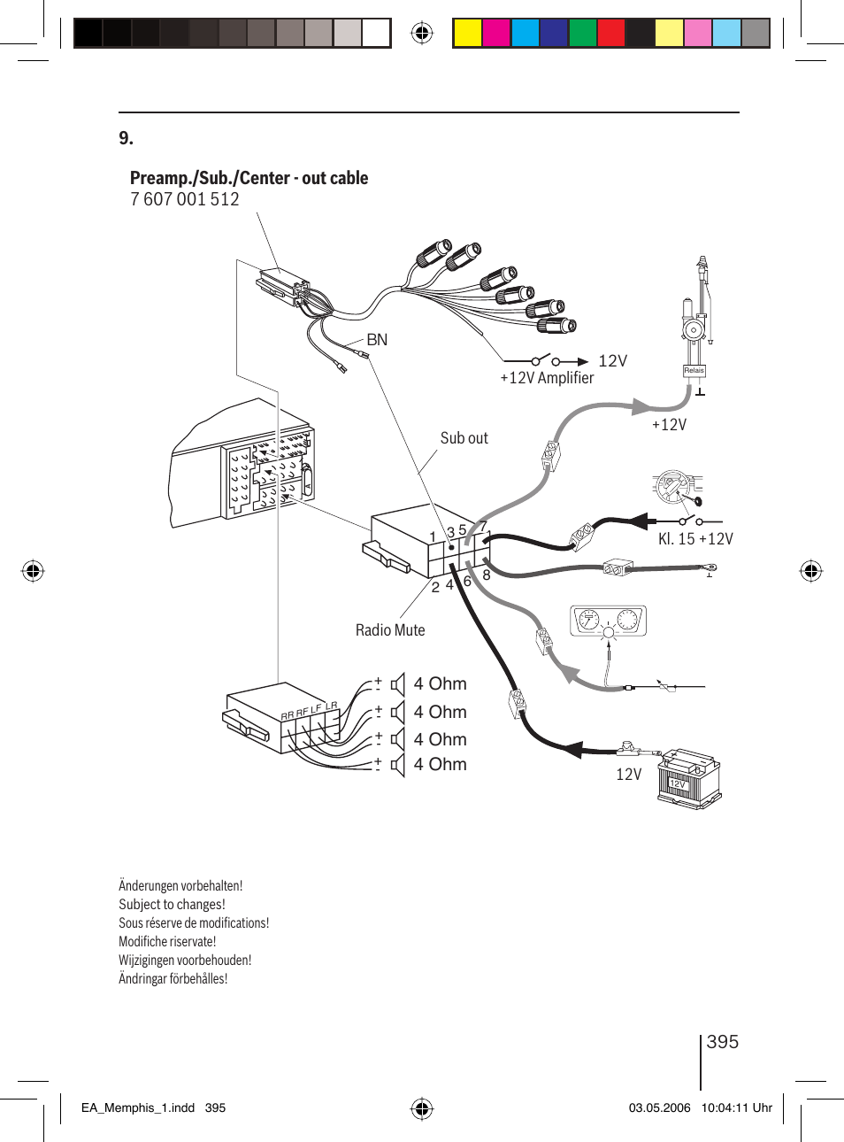 4 ohm | Blaupunkt MEMPHIS MP66 7 646 520 310 User Manual | Page 74 / 77