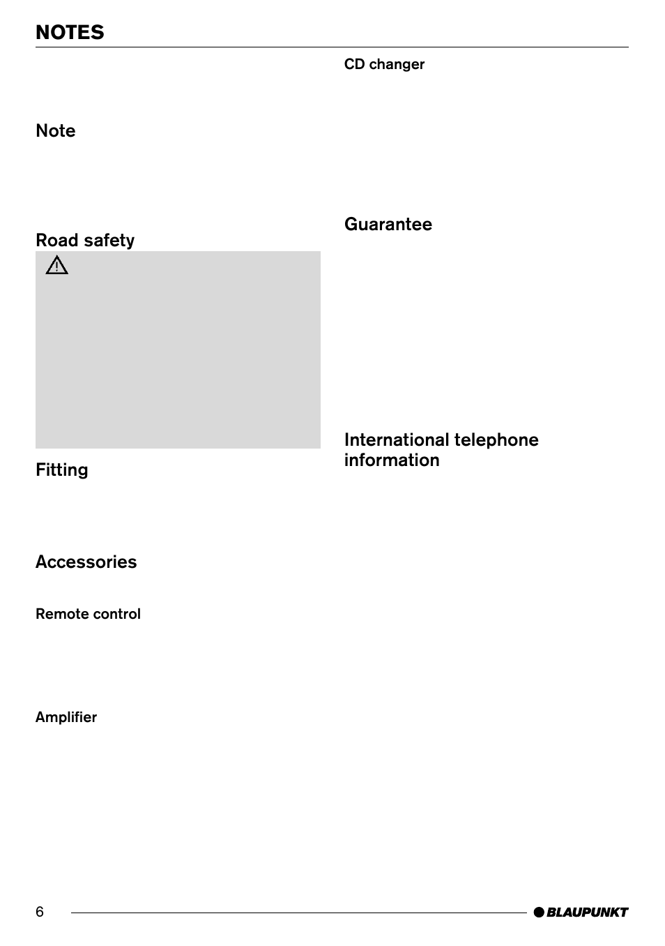 Blaupunkt Hamburg CD70 User Manual | Page 6 / 29