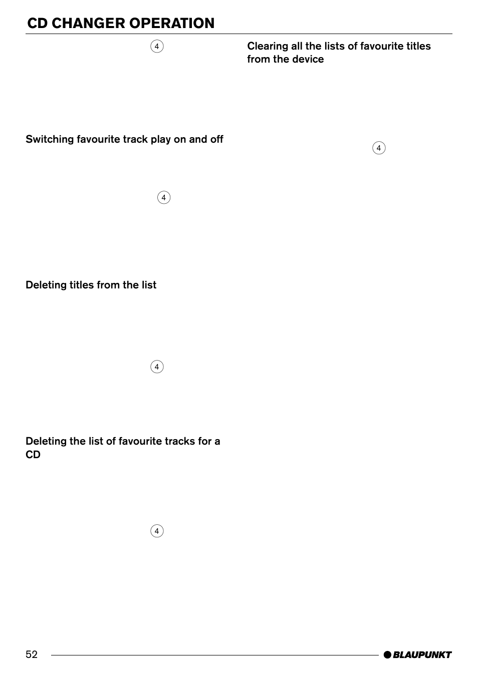 Cd changer operation | Blaupunkt Alaska CJ70 User Manual | Page 25 / 30