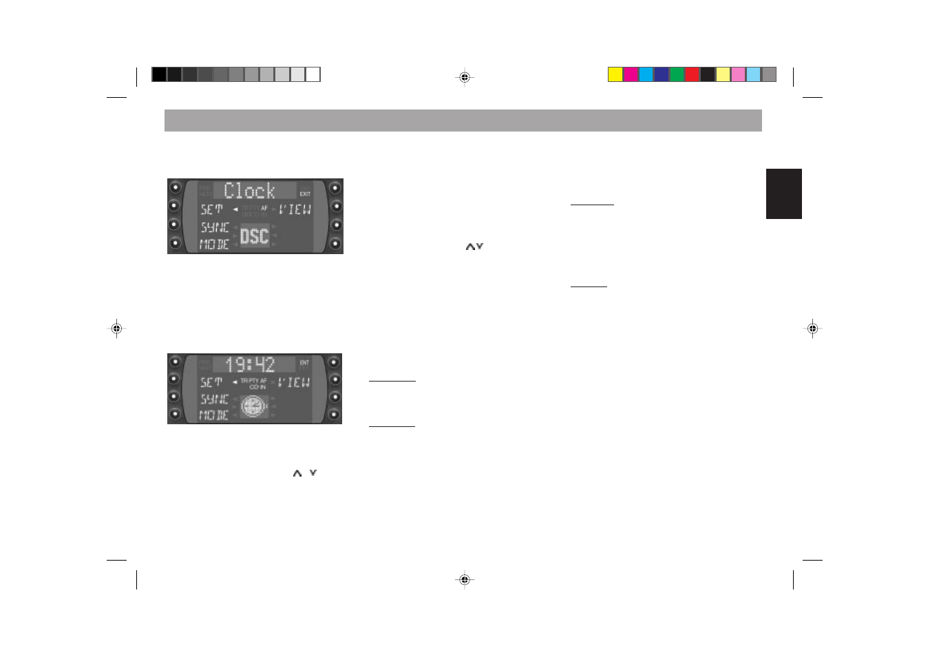 Dsc programming | Blaupunkt FRANKFURT RCM 169 User Manual | Page 46 / 52