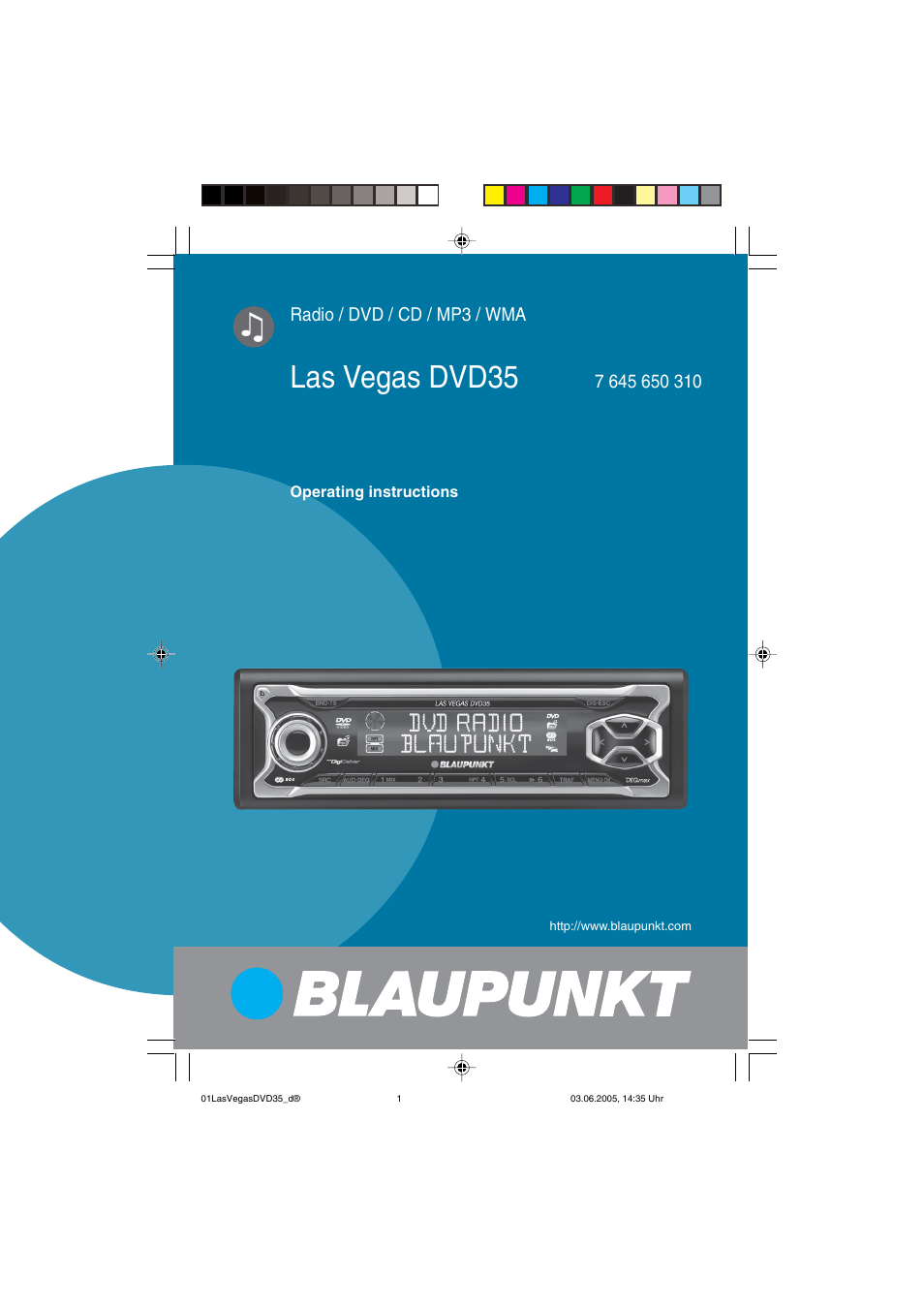 Blaupunkt LAS VEGAS 7 645 650 310 User Manual | 72 pages