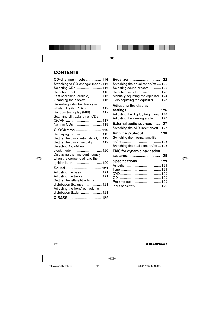 Blaupunkt LAS VEGAS 7 645 650 310 User Manual | Page 7 / 72