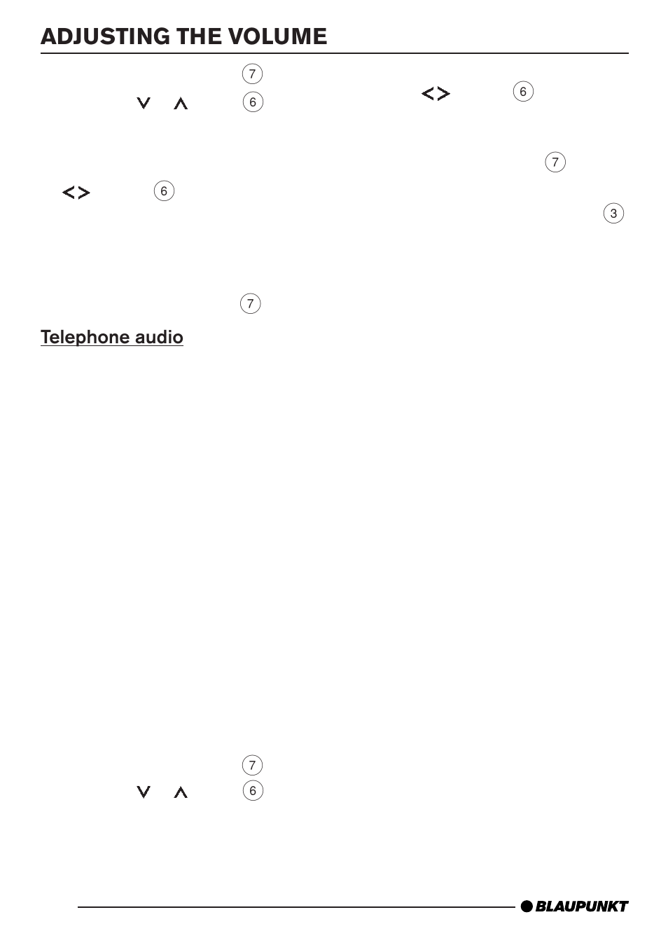 Adjusting the volume | Blaupunkt BARCELONA MP35 User Manual | Page 11 / 41