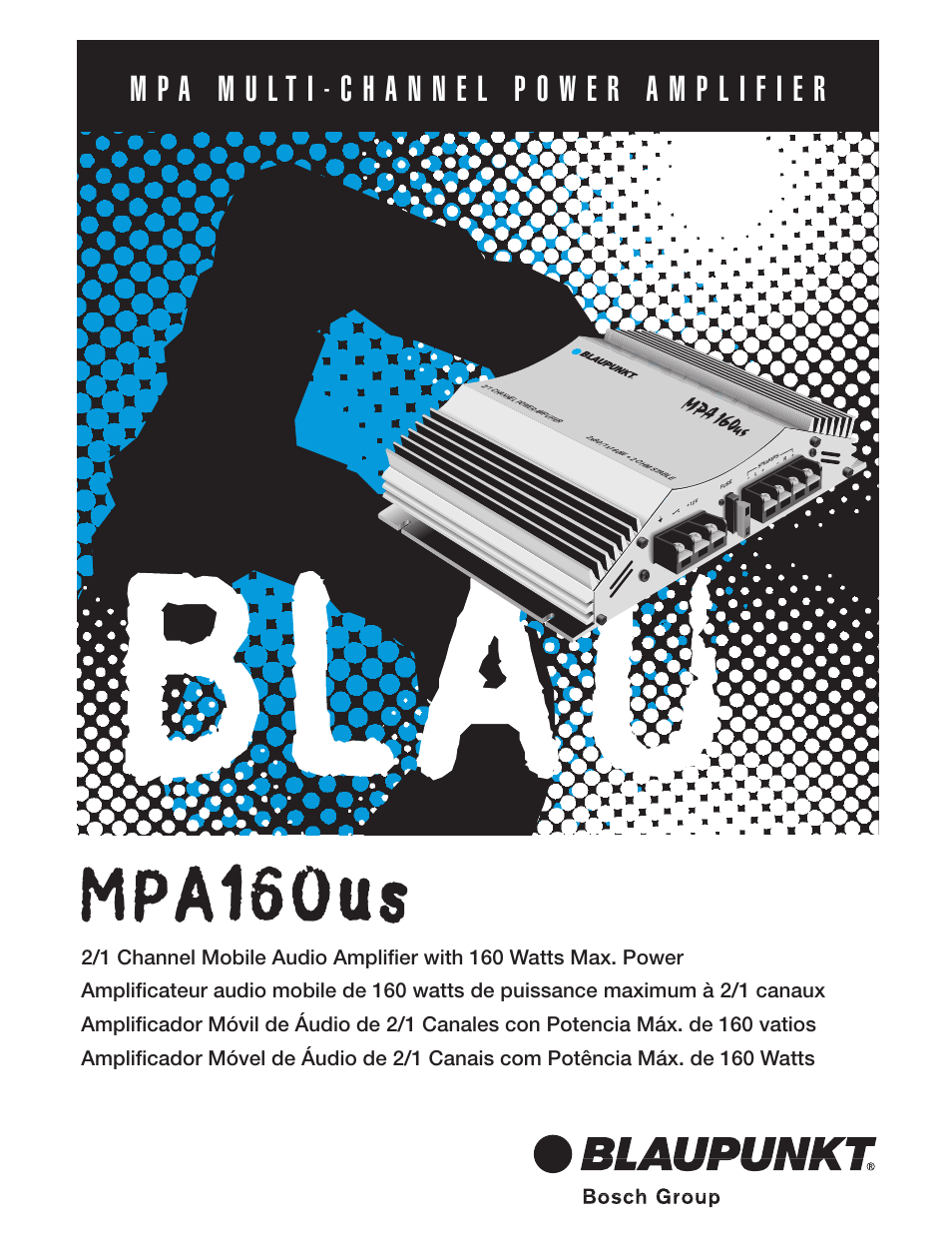 Blaupunkt MPA160us User Manual | 13 pages