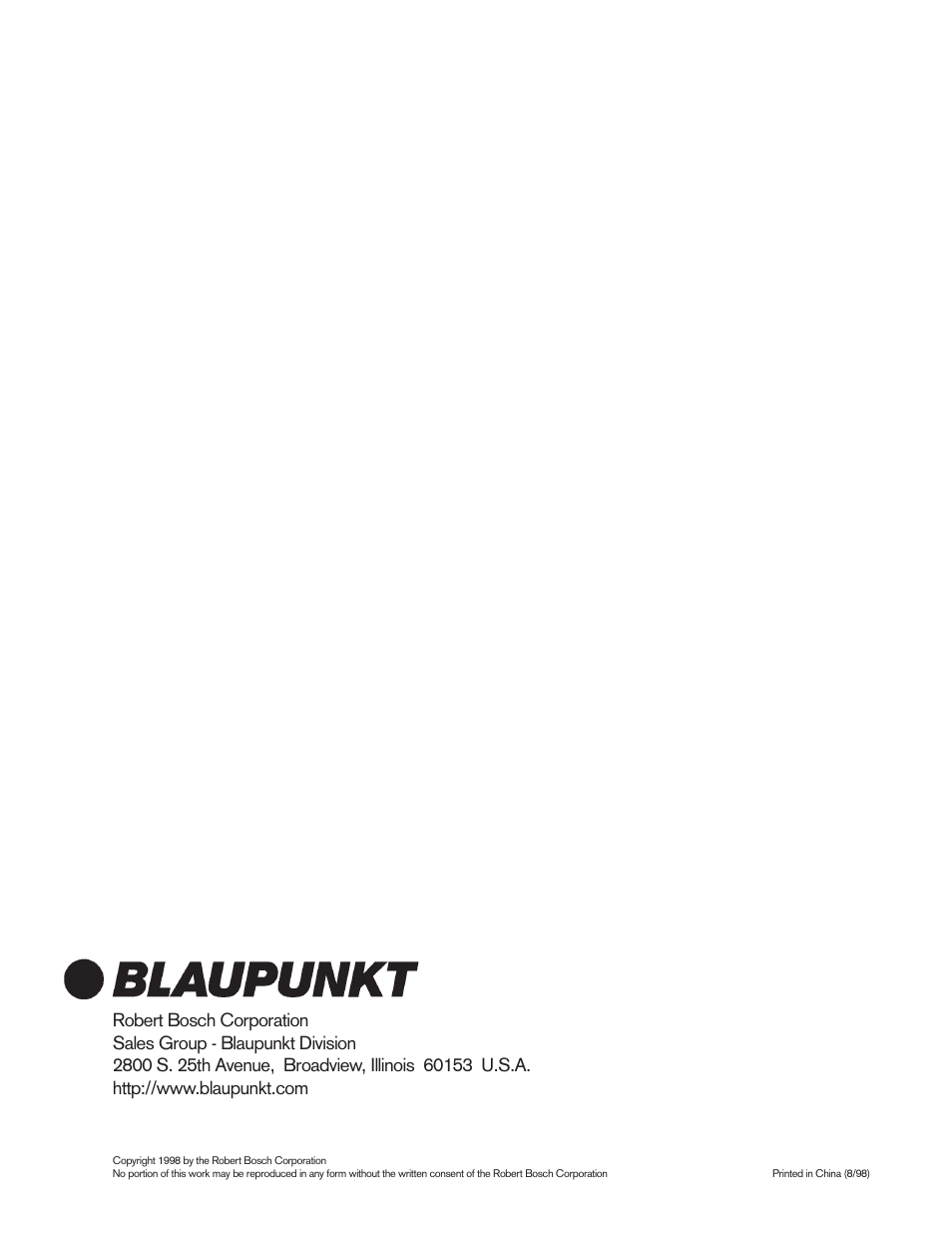 Blaupunkt MPA160us User Manual | Page 13 / 13