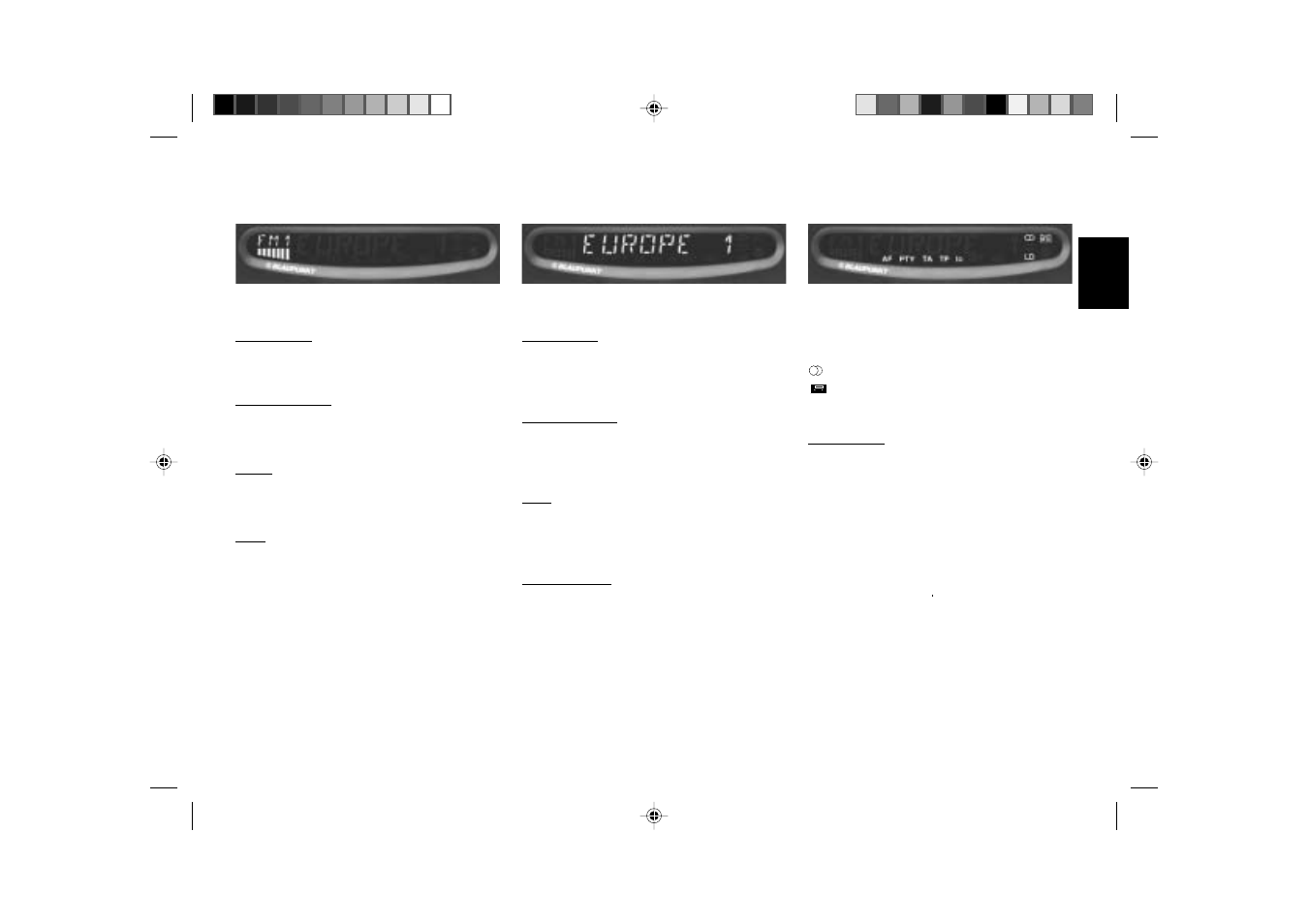 Display | Blaupunkt COBURG RCR 168 User Manual | Page 3 / 21