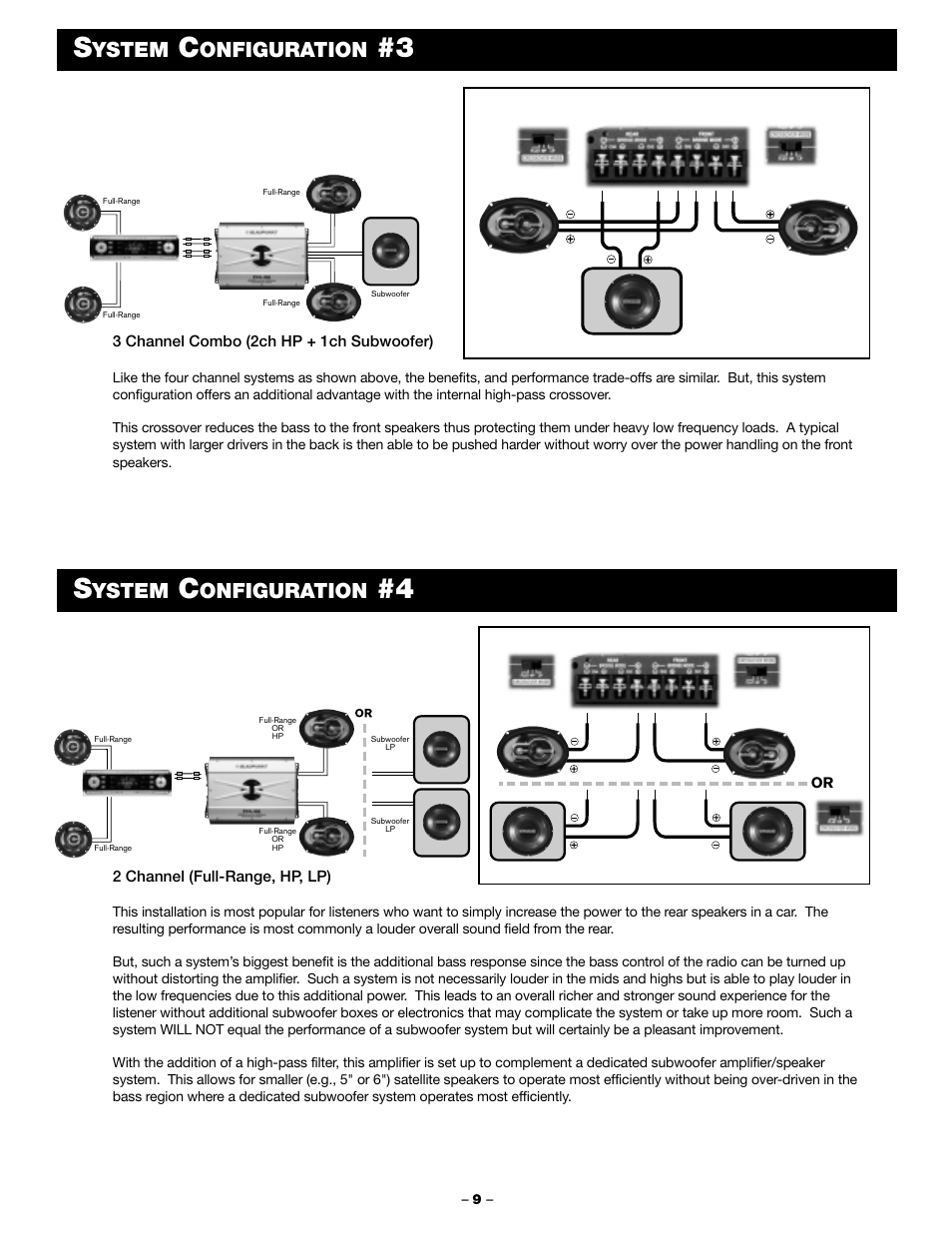 Ystem, Onfiguration | Blaupunkt PCA 450 User Manual | Page 11 / 44