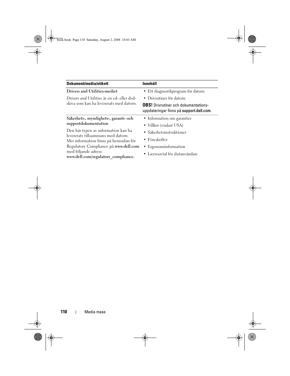 Dell Latitude E4200 (Late 2008) User Manual | Page 112 / 122