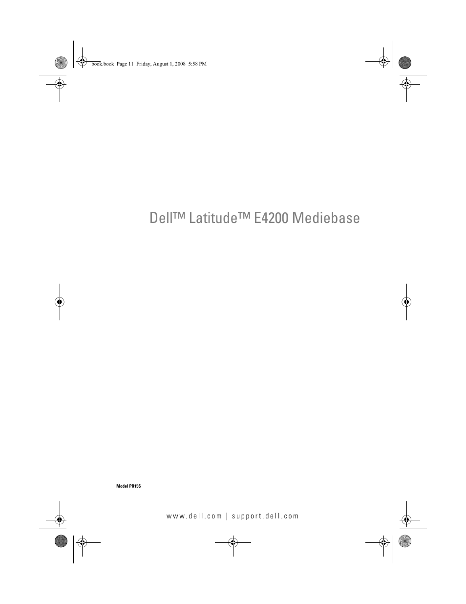 Dell™ latitude™ e4200 mediebase | Dell Latitude E4200 (Late 2008) User Manual | Page 13 / 122