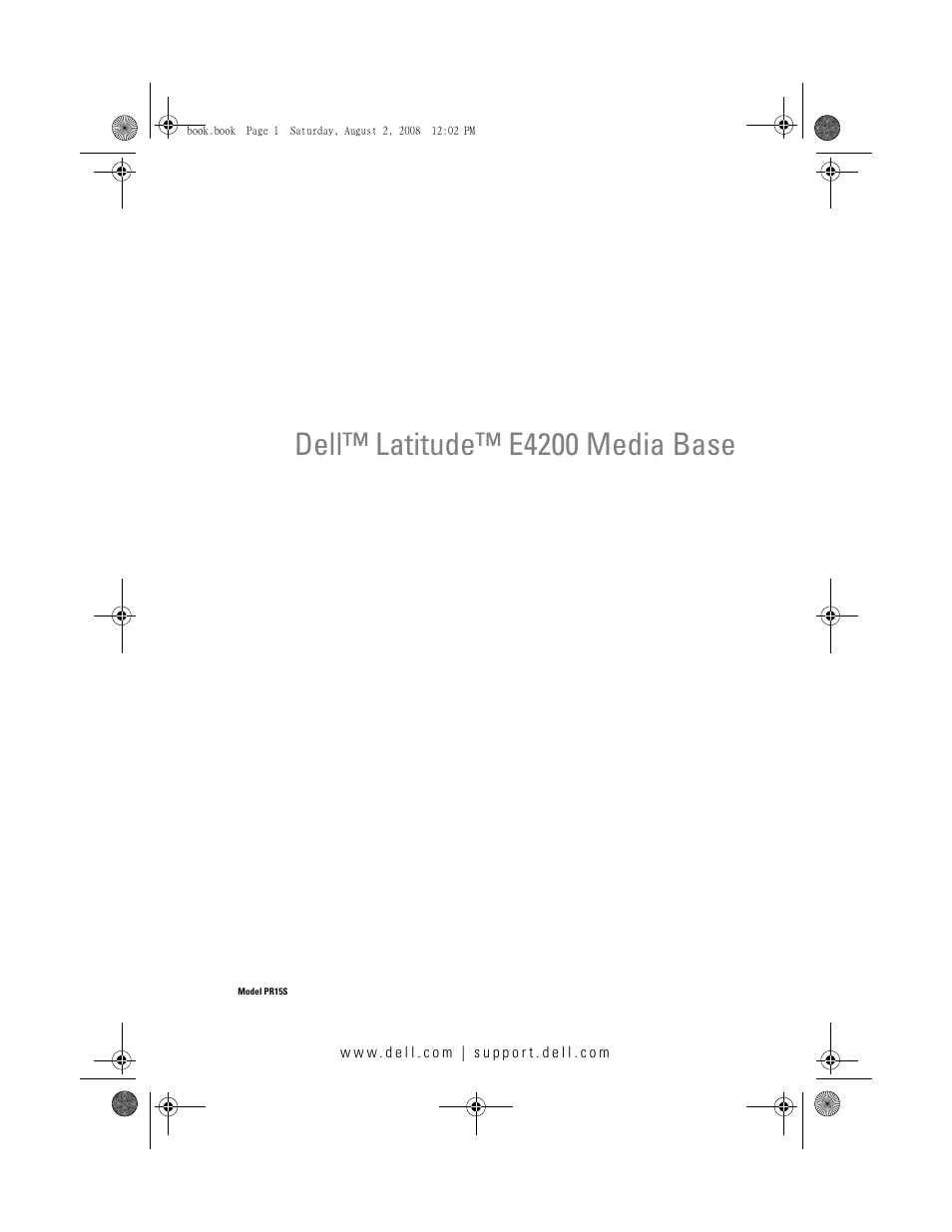 Dell™ latitude™ e4200 media base | Dell Latitude E4200 (Late 2008) User Manual | Page 3 / 122