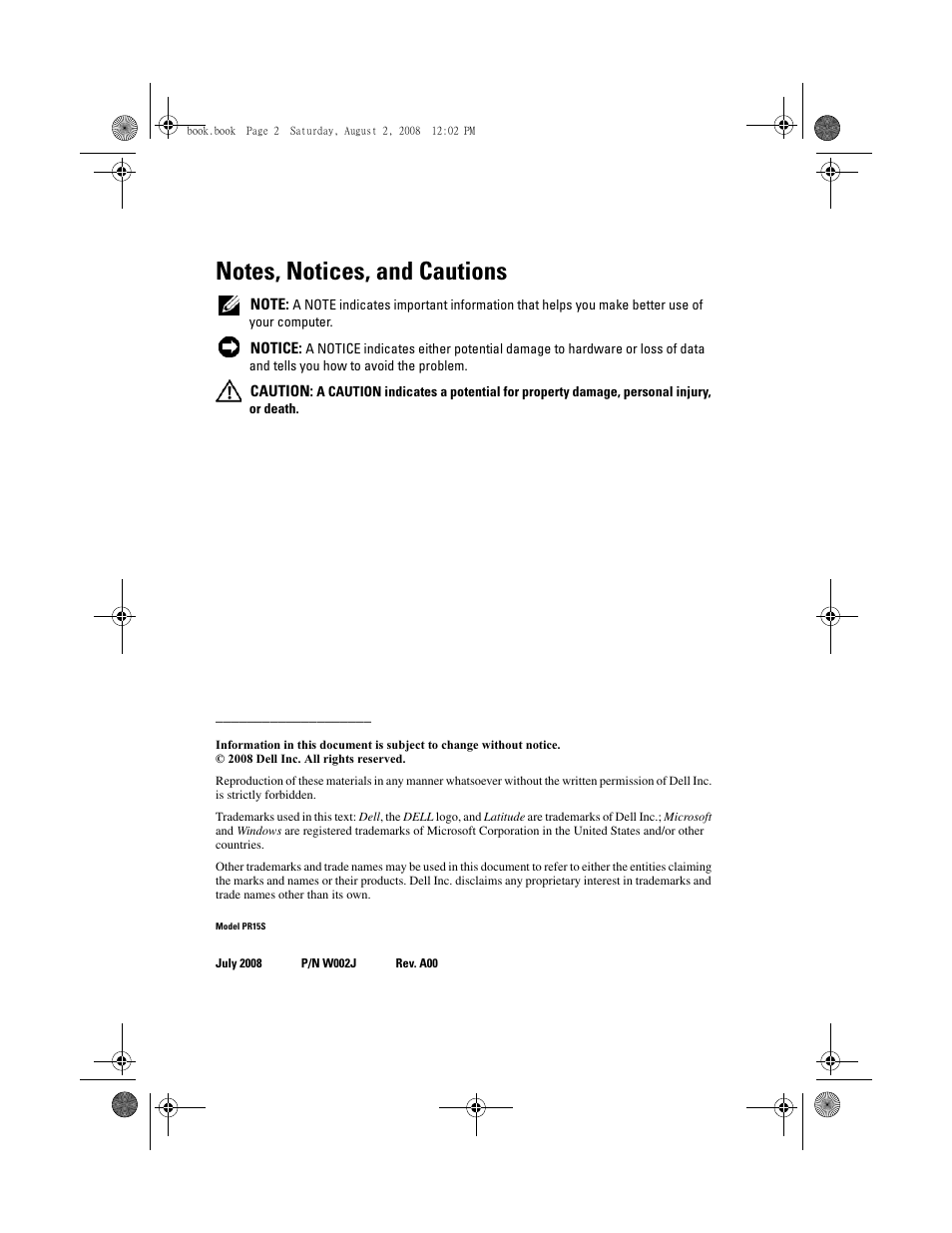 Dell Latitude E4200 (Late 2008) User Manual | Page 4 / 122