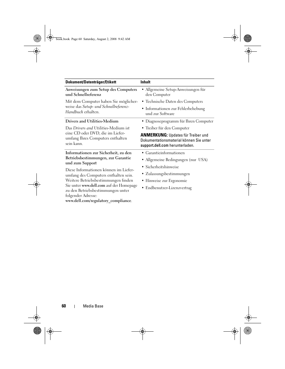 Dell Latitude E4200 (Late 2008) User Manual | Page 62 / 122