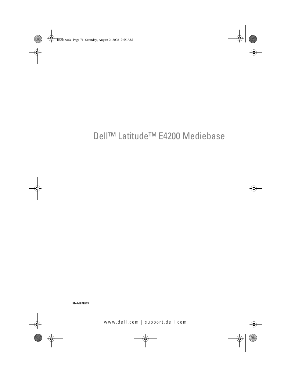 Dell™ latitude™ e4200 mediebase | Dell Latitude E4200 (Late 2008) User Manual | Page 73 / 122