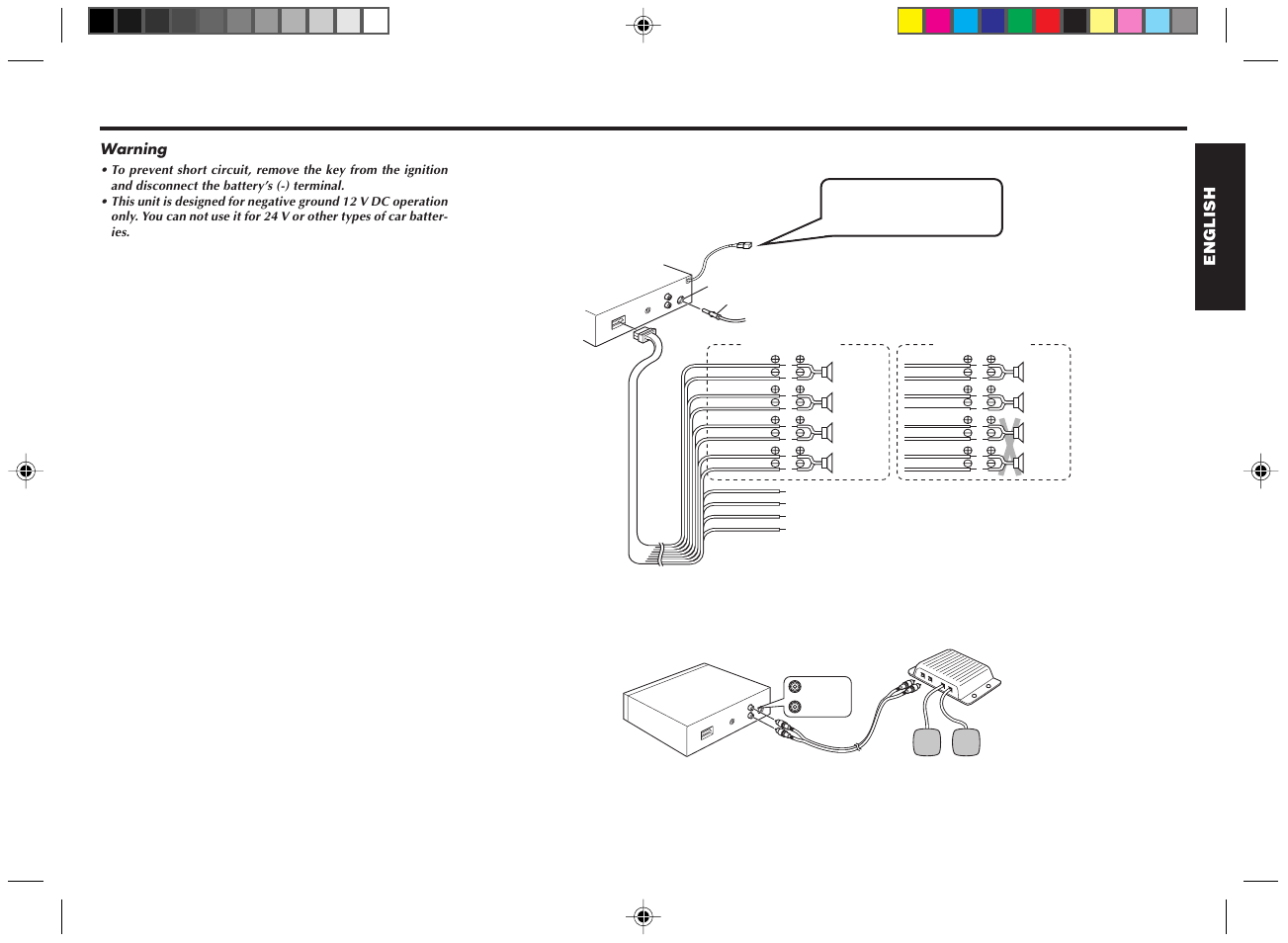 Connections, Connection procedure caution | Blaupunkt DM2000 User Manual | Page 12 / 53