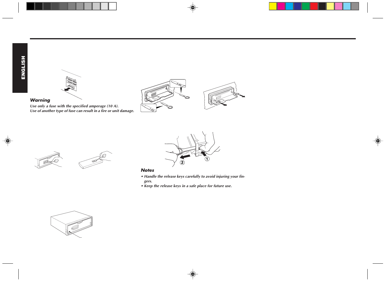 Maintenance, Replacing the fuse, Cleaning the connectors | Returning to the initial settings, Removing the unit | Blaupunkt DM2000 User Manual | Page 13 / 53