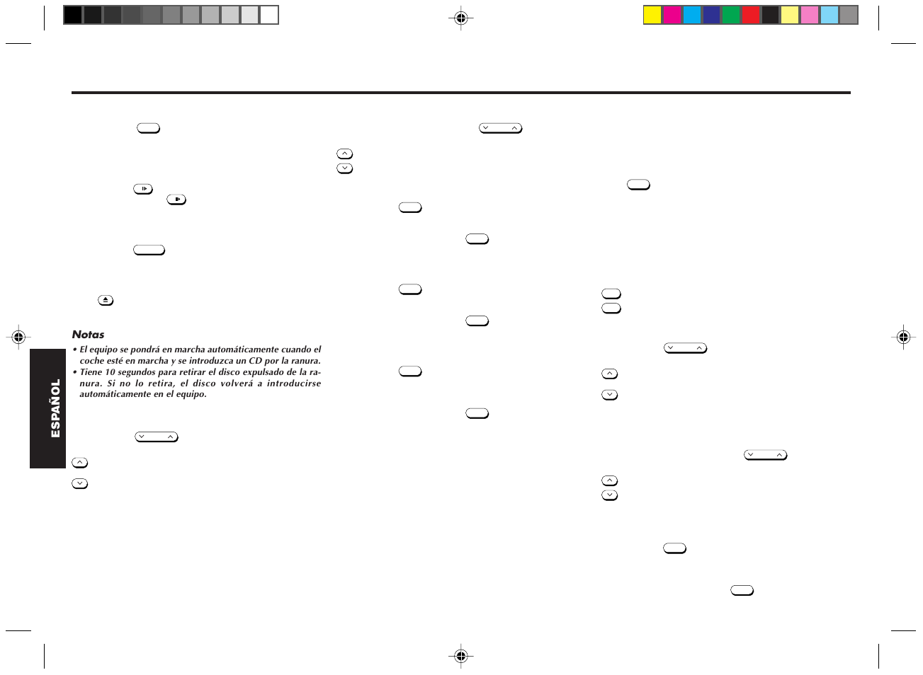 Mandos del cargador de discos compactos, Cómo reproducir discos con el cargador | Blaupunkt DM2000 User Manual | Page 35 / 53