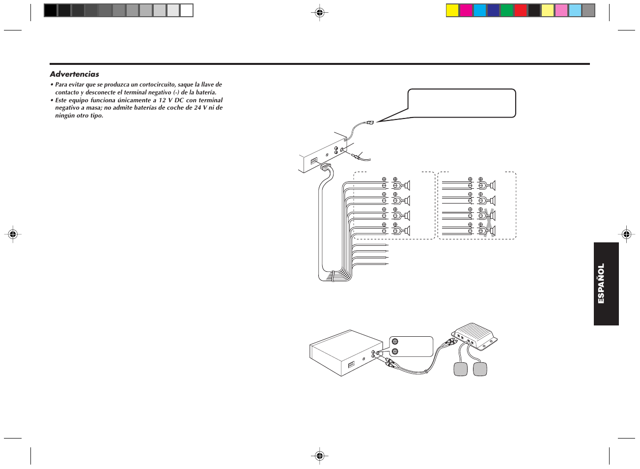 Conexiones, Procedimiento de conexión precaución | Blaupunkt DM2000 User Manual | Page 38 / 53