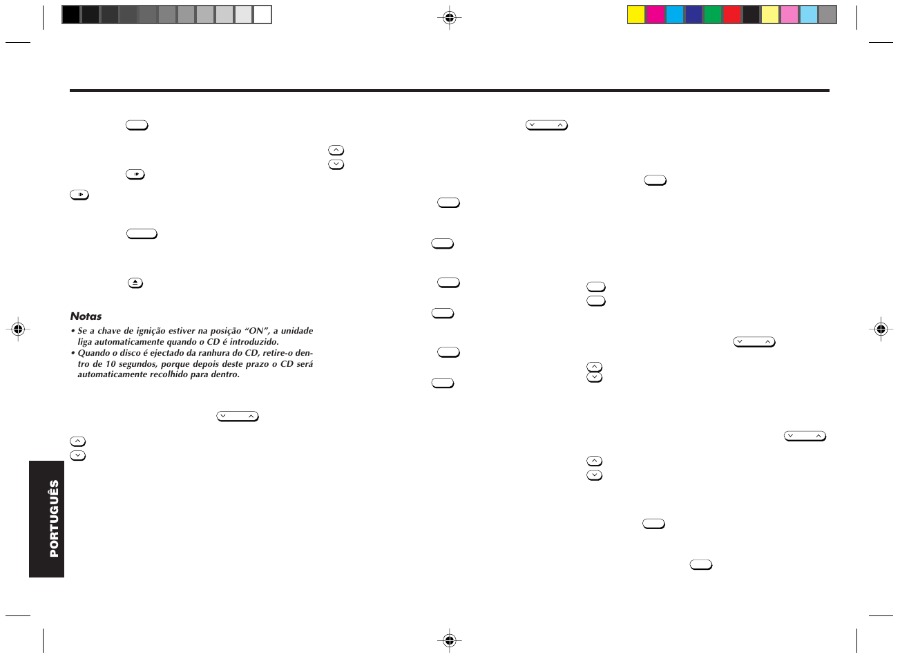 Controlos do permutador de cds, Utilizar o permutador de cds | Blaupunkt DM2000 User Manual | Page 48 / 53