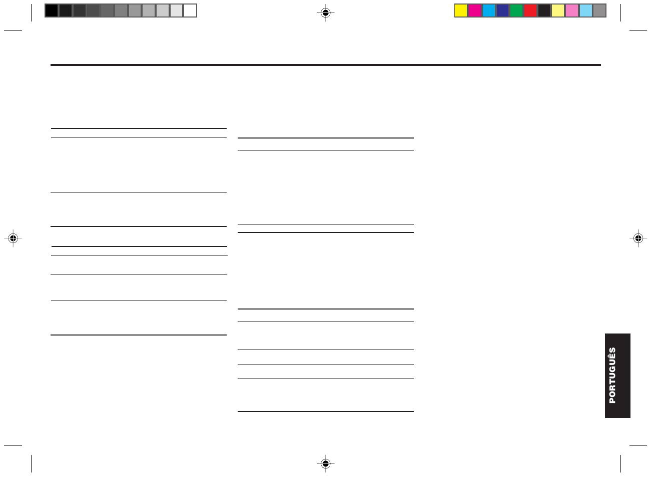 Guia de resolução de problemas, Especificações, Geral recepção de rádio | Resolução de problemas do leitor de cd, Resolução de problemas do permutador de cds | Blaupunkt DM2000 User Manual | Page 53 / 53