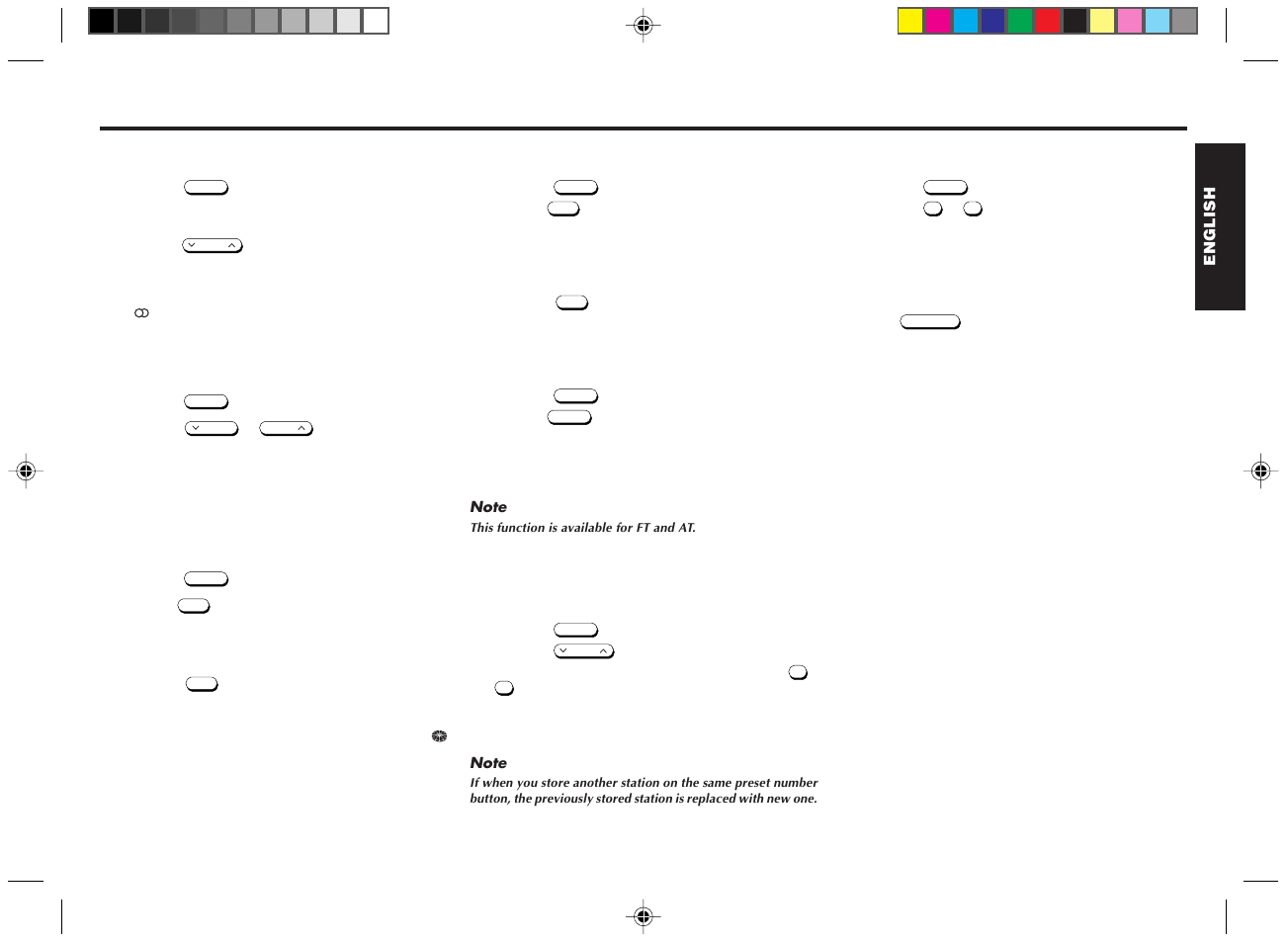 Radio reception, Seek tuning 1, Manual tuning 1 | Scan tuning 1, Preset scan tuning 1, Local/distant (lo/dx) selection | Blaupunkt DM2000 User Manual | Page 6 / 53